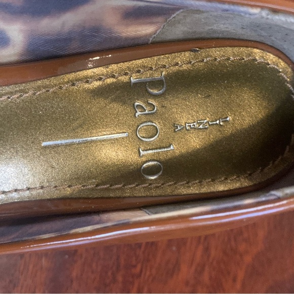 Paolo Patent Brown Block Heels 6 - Picture 7 of 7